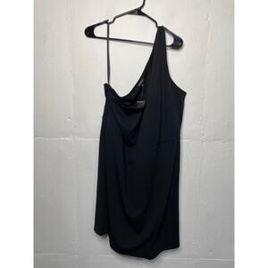 NEW Torrid Crepe One Shoulder Wrap Skirt Romper Black Size 24